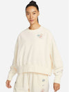 Naomi Osaka Phoenix Fleece Oversized Crew Neck Sweatshirt Pale Ivory - NIKE - BALAAN 2