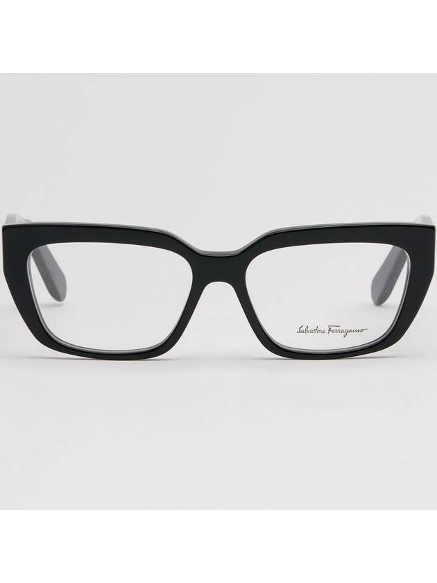 glasses frame SF2905 001 Oval horn rim thick black - SALVATORE FERRAGAMO - BALAAN 3