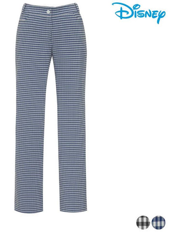 Disney Check Straight Fit Long Pants Pants DO1LPA004 - DISNEY GOLF - BALAAN 1