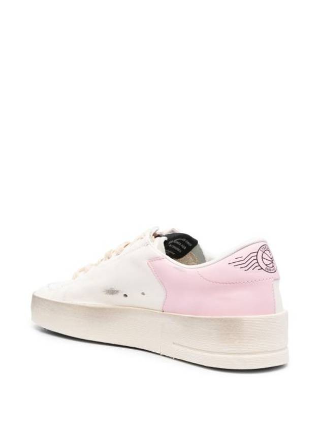 Star Dan Mesh Leather Low Top Sneakers White - GOLDEN GOOSE - BALAAN 3