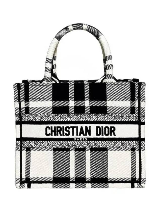 Check Canvas Book Tote Bag - DIOR - BALAAN 2