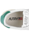 Dallas Green Tab Leather Low Top Sneakers White - AUTRY - BALAAN 9