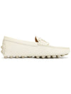 Kate Gommino Bubble Leather Driving Shoes Off White - TOD'S - BALAAN 5