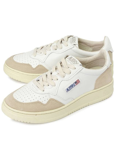 Medalist Suede Low Top Sneakers White - AUTRY - BALAAN 2