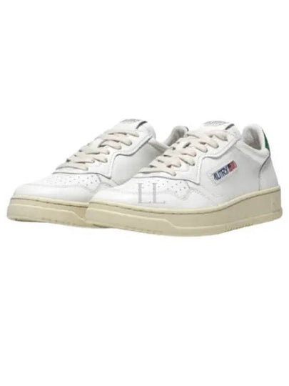 Medalist Green Tab Leather Low Top Sneakers White - AUTRY - BALAAN 2