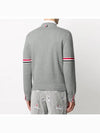 Men's Milan Stitch Armband Crew Neck Knit Top Light Grey - THOM BROWNE - BALAAN 4