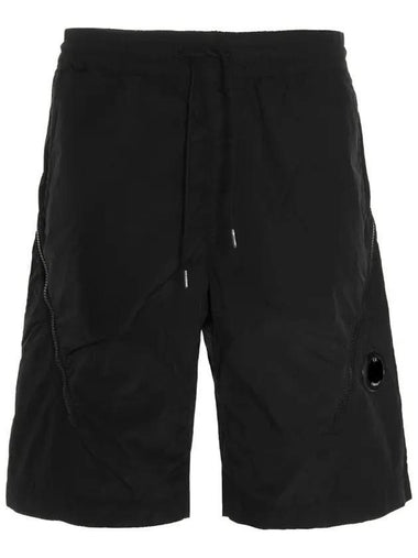 Lens Wappen Cargo Shorts Black - CP COMPANY - BALAAN 1