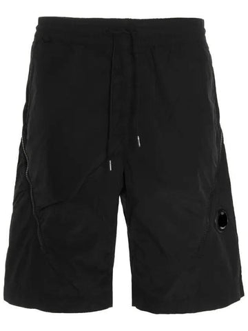 Lens Wappen Cargo Shorts Black - CP COMPANY - BALAAN 1