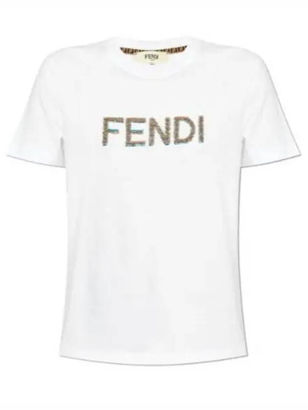 Cotton T Shirts FS725 4AS8G F0ZNM - FENDI - BALAAN 1