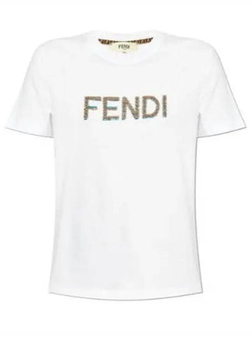 Cotton T Shirts FS725 4AS8G F0ZNM - FENDI - BALAAN 1