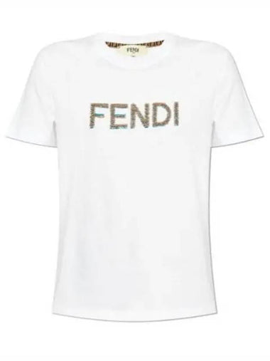 Cotton T Shirts FS725 4AS8G F0ZNM - FENDI - BALAAN 1