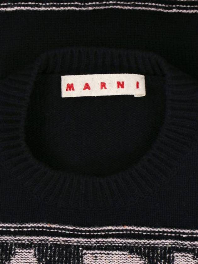 Fisherman Logo Knit Top Black - MARNI - BALAAN 7