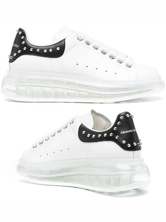 Oversized Low Top Sneakers White Black - ALEXANDER MCQUEEN - BALAAN 2