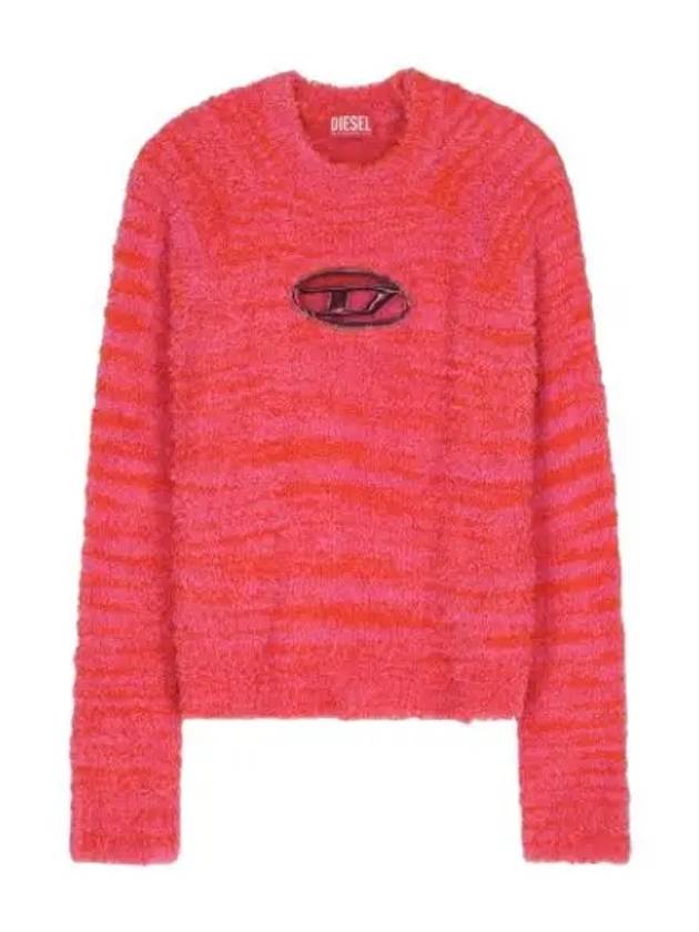 Kyra logo knit orange pink - DIESEL - BALAAN 1