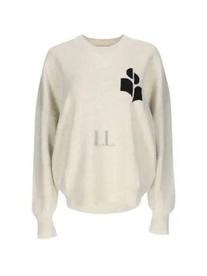 Logo Intarsia Crewneck Sweater Ecru - ISABEL MARANT - BALAAN 2