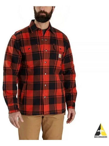 RELAXED FIT FLANNEL SHERPA LINED SHIRT JAC 105939 R81 jacket - CARHARTT - BALAAN 1