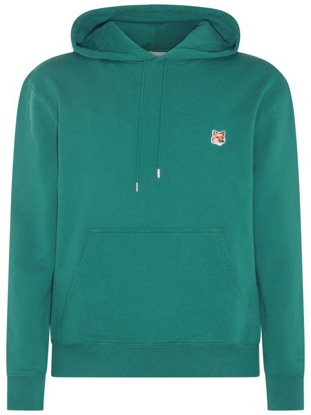 Fox Head Patch Regular Hoodie Pine Green - MAISON KITSUNE - BALAAN 1