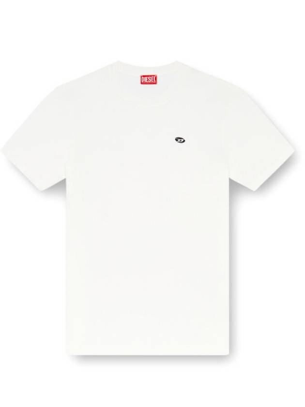 Oval D Patch Short Sleeve T-Shirt White - DIESEL - BALAAN 5