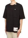 Back Graphic Print Crew Neck Short Sleeve T-shirt Black - MAISON MIHARA YASUHIRO - BALAAN 4