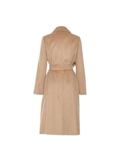 Max Mara STUDIO BCOLLAG tie wool coat 24260161016006 CAMEL - MAX MARA - BALAAN 2