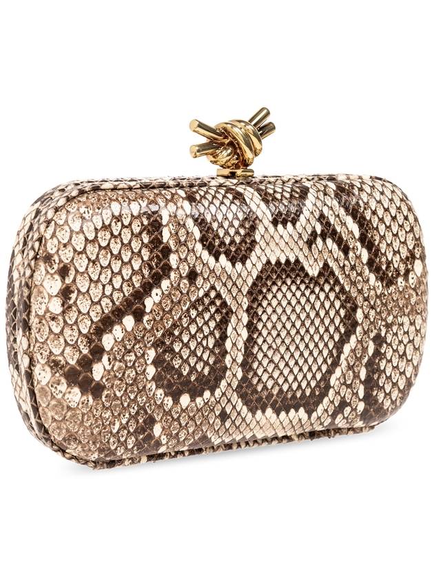 Bottega Veneta ‘Knott Small’ Clutch, Women's, Beige - BOTTEGA VENETA - BALAAN 4