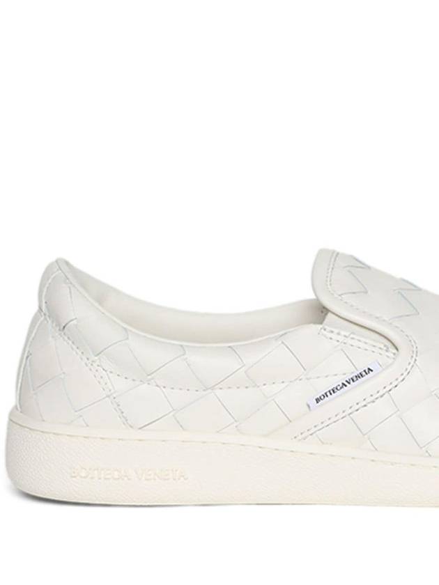 Sawyer Intrecciato Calfskin Slip-Ons White - BOTTEGA VENETA - BALAAN 6