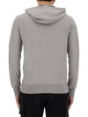 Light Fleece Zip Up Hoodie Grey - CP COMPANY - BALAAN 4