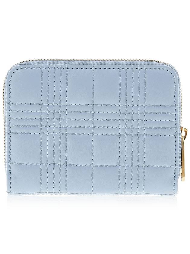 TB Logo Zip Around Half Wallet Pastel Blue - BURBERRY - BALAAN 4