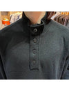 Wappen Patch Button Knit Top Black - STONE ISLAND - BALAAN 7