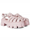 Monolith Rubber Sandals Alabaster Pink - PRADA - BALAAN 2