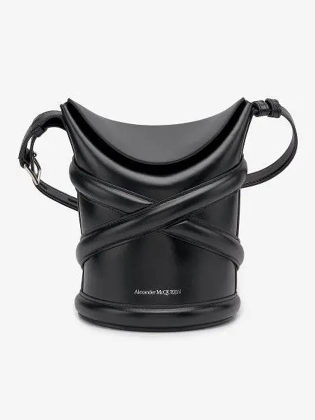 The Curve Small Bucket Bag Black - ALEXANDER MCQUEEN - BALAAN 2