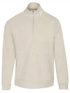 Rib Collar French Terry Quarter Zip Pullover Long Sleeve T-shirt Beige - G/FORE - BALAAN 2