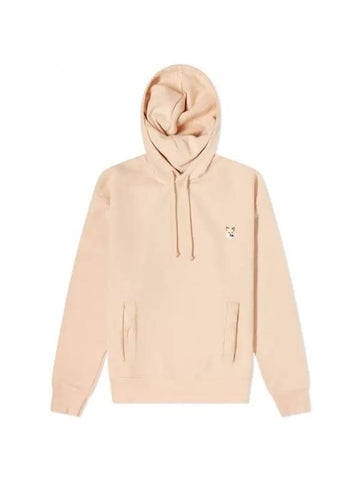 Tonal Fox Head Patch Hoodie Peach - MAISON KITSUNE - BALAAN 1