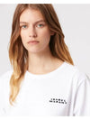 Vidal Logo Short Sleeve T Shirt White - ISABEL MARANT - BALAAN 5