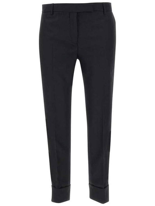 Twill low rise cigarette pants FTC485A 00626 001 - THOM BROWNE - BALAAN 1