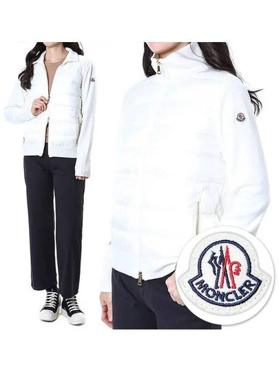 Sleeve embroidery padded layered women s knit zip up 9B00046 M1131 030 - MONCLER - BALAAN 2