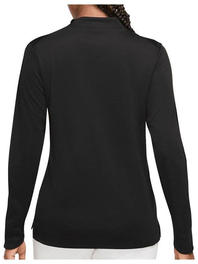 Women's Dri Fit UV Advantage Half Zip Long-Sleeve T-Shirt Black - NIKE - BALAAN 3