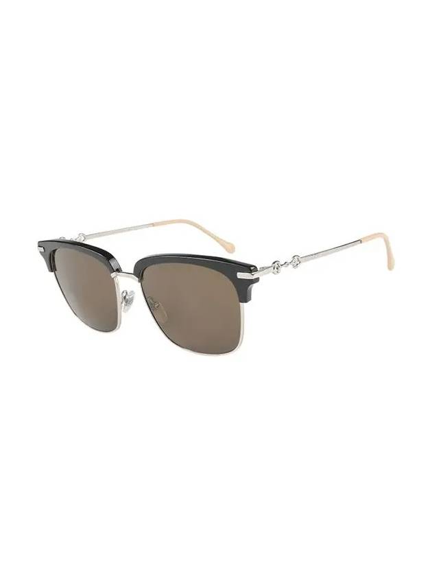 Eyewear Square Acetate Sunglasses Black Gold - GUCCI - BALAAN 4