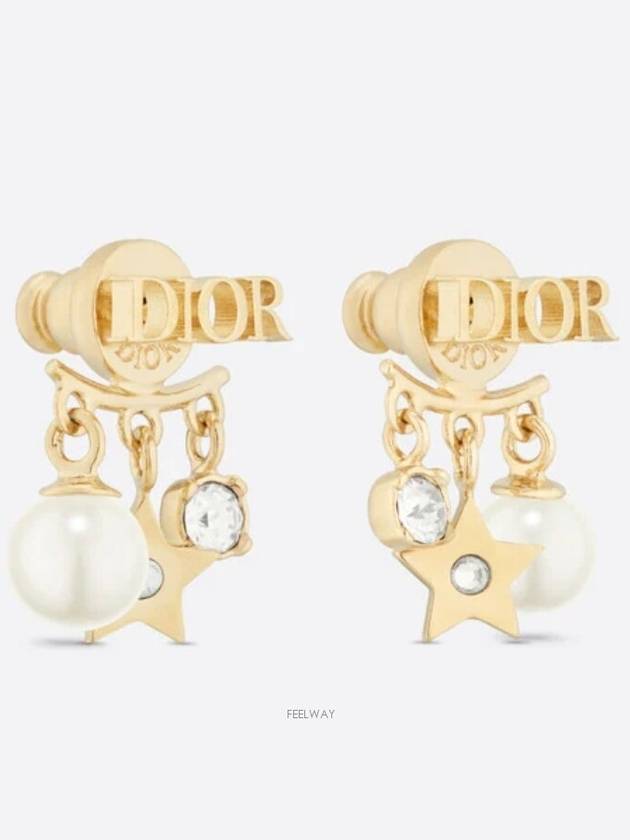 Revolution Logo Star Pearl Earrings Gold - DIOR - BALAAN 3