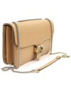 510303 Beige leather interlocking GG gold chain medium shoulder bag - GUCCI - BALAAN 2