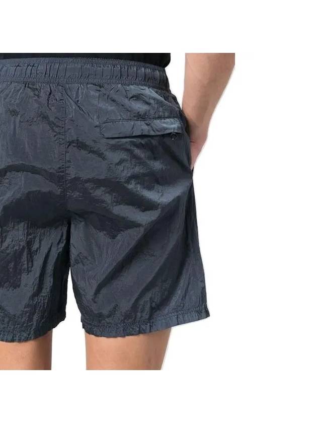 Men's Logo Patch Nylon Swim Shorts Blue - STONE ISLAND - BALAAN 8