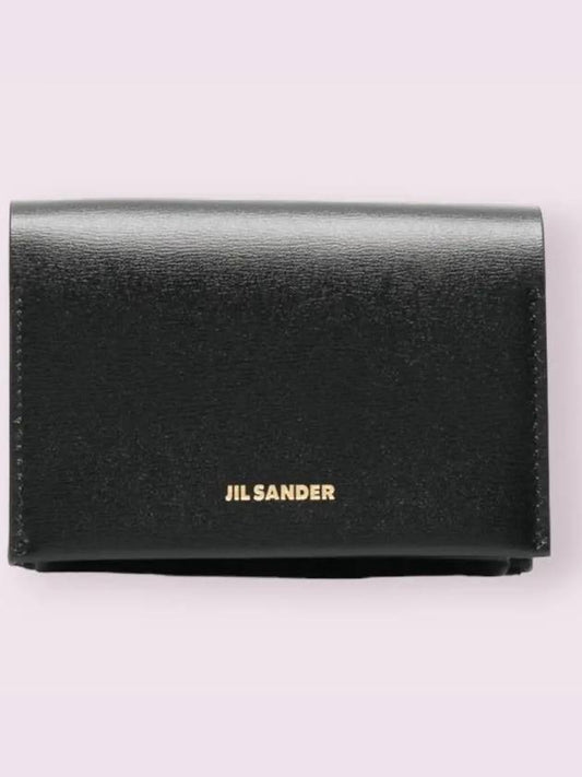 Origami Logo Card Wallet Black - JIL SANDER - BALAAN.