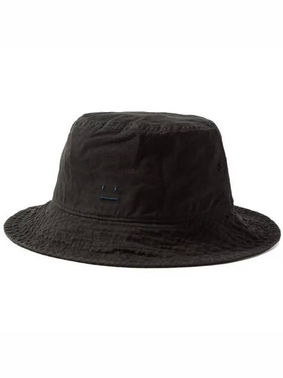 Face Logo Patch Bucket Hat Black - ACNE STUDIOS - BALAAN 2