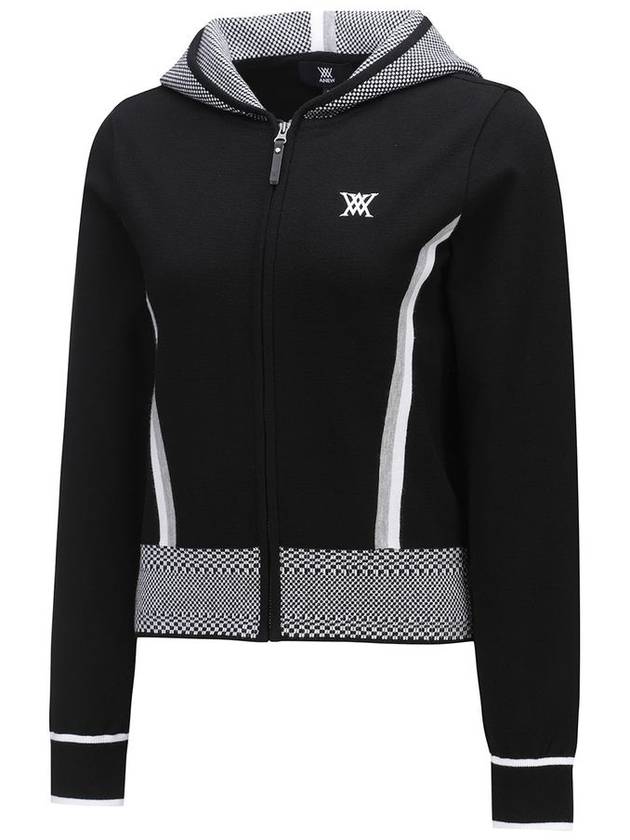 WOMEN MOSAIC POINT HODDIE CARDIGANBK - ANEWGOLF - BALAAN 3