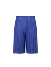 Women's Tuck Flare Pleated Culotte Shorts Blue - MONPLISSE - BALAAN 1