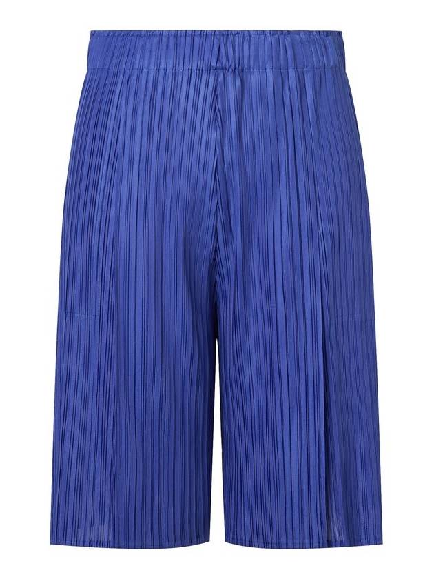 Women's Tuck Flare Pleated Culotte Shorts Blue - MONPLISSE - BALAAN 2