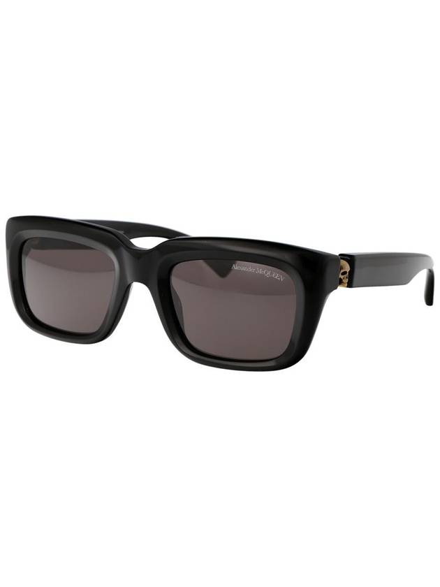 Sunglasses AM0431S 001 001 BLACK BLACK GRAY - ALEXANDER MCQUEEN - BALAAN 3