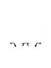 Chrome Hearts DEEP 2 Rimless Glasses II ANTIQUE SILVER WHITE EBONY - CHROME HEARTS - BALAAN 1