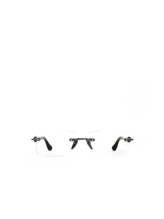 Chrome Hearts DEEP 2 Rimless Glasses II ANTIQUE SILVER WHITE EBONY - CHROME HEARTS - BALAAN 1