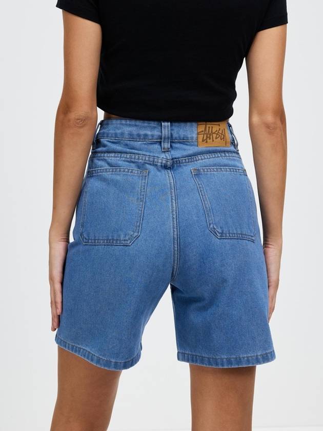 Denim Shorts Mid Blue - STUSSY - BALAAN 4